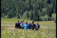 Image courtesy of the Barack Obama Presidential Library, President Barack Obama walks with Chan…