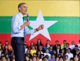 Image courtesy of the Barack Obama Presidential Library, President Barack Obama answers questio…