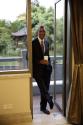 Image courtesy of the Barack Obama Presidential Library, President Barack Obama stands in the d…