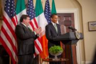 Image courtesy of the Barack Obama Presidential Library, In celebration of St. Patrick's Day, T…