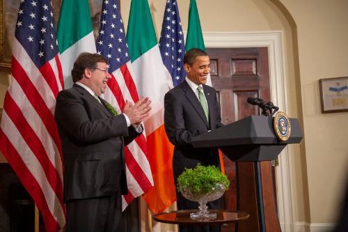 Image courtesy of the Barack Obama Presidential Library, In celebration of St. Patrick's Day, T…
